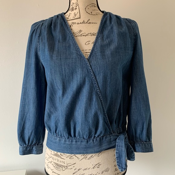 Madewell wrap top - Picture 2 of 15